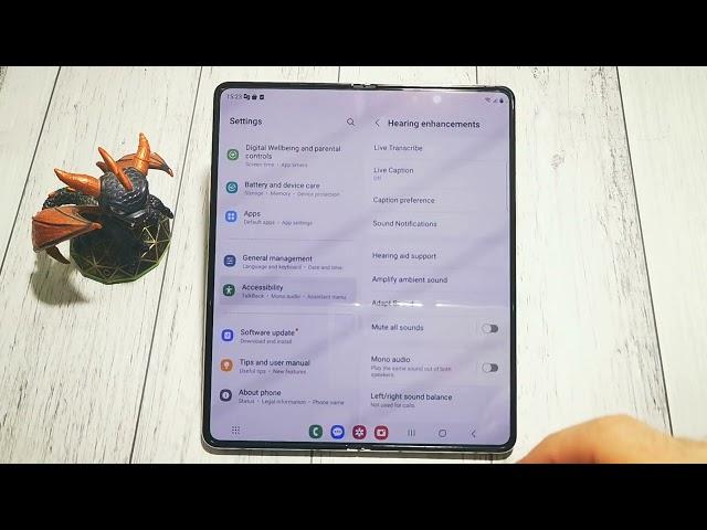 SAMSUNG GALAXY Z FOLD5: How to turn off adapt sound | Quick Guide