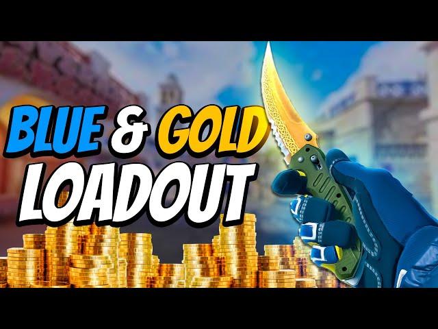 INSANE Budget Gold & Blue CS2 Loadout! - The Best CS2 Skins, Knife & Gloves (2024)