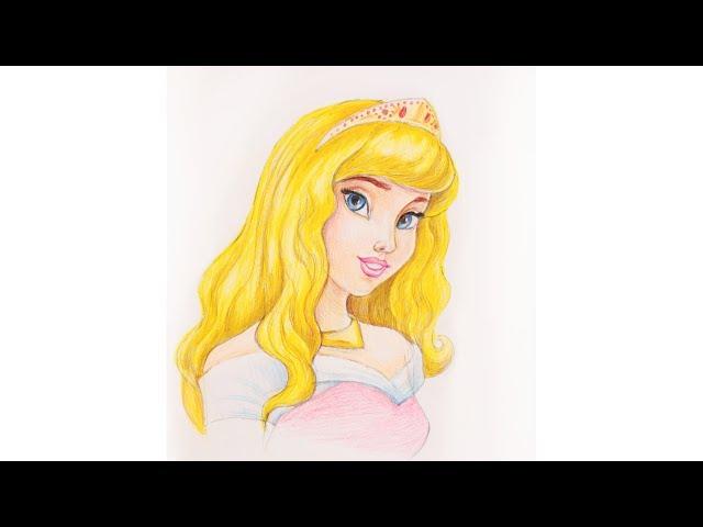 Уроки рисования. Как нарисовать принцессу Аврору (Спящая красавица) how to draw Aurora | Art School