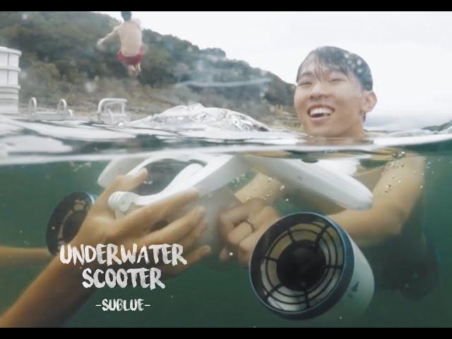 UNDERWATER SCOOTER Review ( White shark mix-SUBLUE) + Cinematic footage