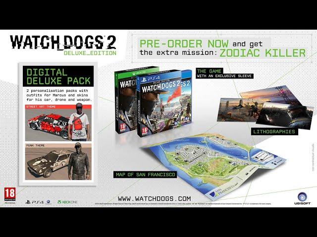 Watch Dogs 2 Deluxe Edition Unboxing (Steelbook Edition)