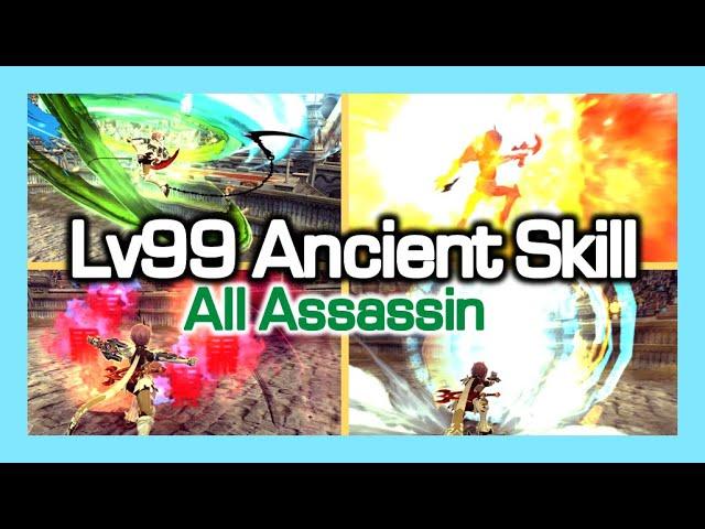 [All Assassin] Lv99 Ancient Skill Animation Showcase / Dragon Nest