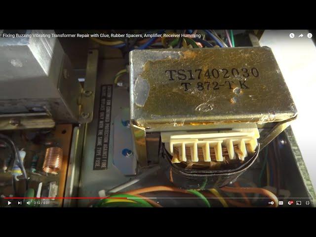 Fixing Buzzing Vibrating Transformer Repair Amplifier, Receiver Humming Noisy