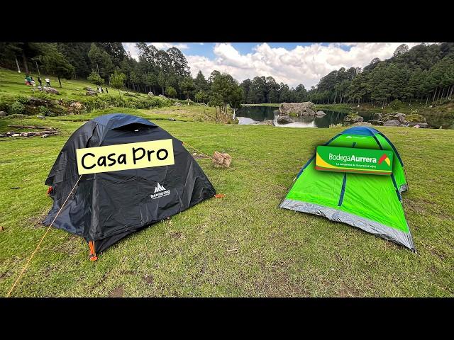 Casa pro vs casa barata  Camping con @Sandiario-official