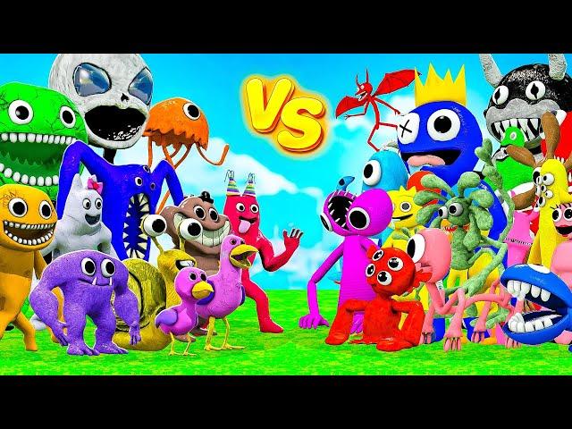 ВСЕ МОНСТРЫ САДА БАНБАН ПРОТИВ ВСЕХ РАДУЖНЫХ ДРУЗЕЙ В ГАРРИС МОД GARTEN OF BANBAN VS RAINBOW FRIENDS