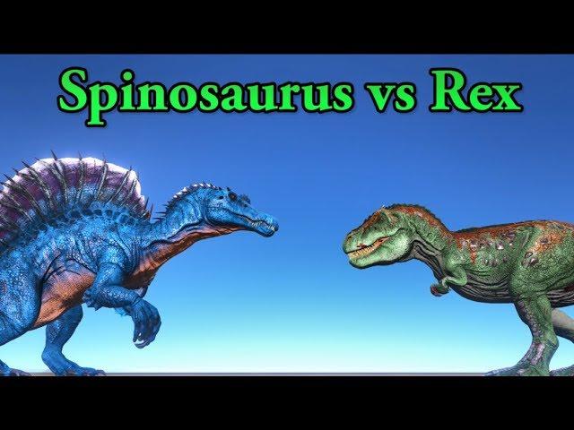 SPINOSAURUS vs REX - SPINO UPDATE! || ARK: Survival Evolved || Cantex