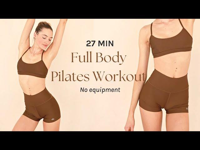 27 Min Full Body Sculpt Pilates Workout | No Equipment needed | Sanne Vloet