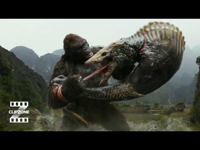 Kong: Skull Island | Kong Vs. Skullcrawler | ClipZone: High Octane Hits