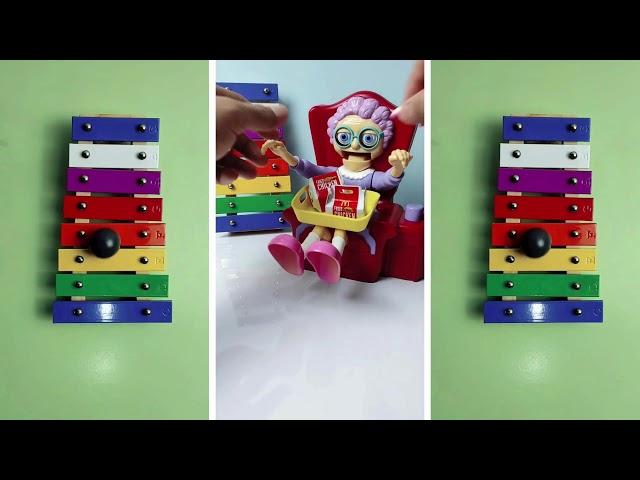 ASMR Video with jingle bells, beads, balls, wooden toys, marble run and other