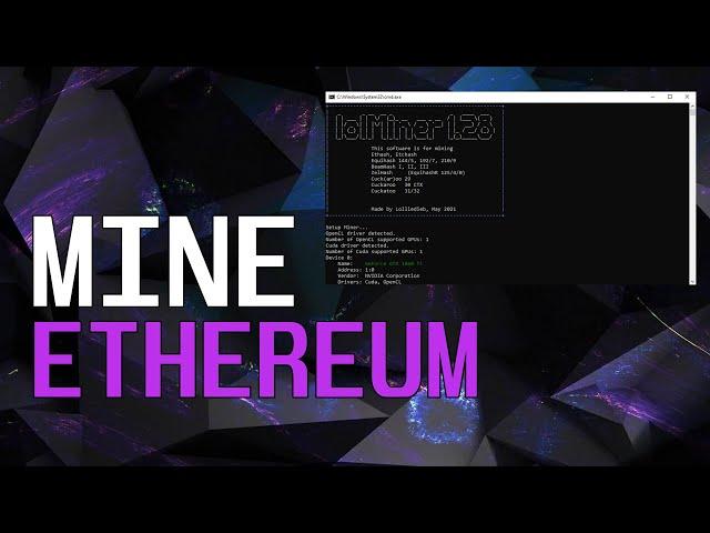 Mining Ethereum with LolMiner