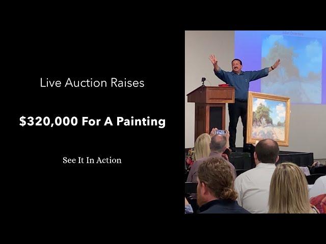 Professional Auctioneer Louis Murad Conducts Live Auction Generating $320,000 For A Painting