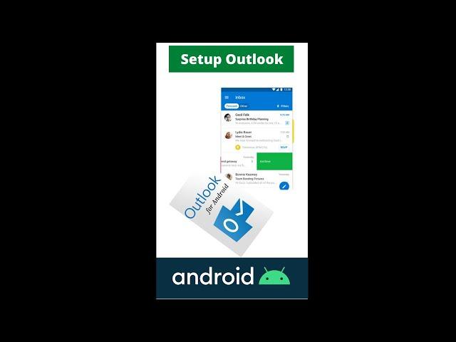 How to Setup Outlook on Android Phone. Mail setup with outlook.