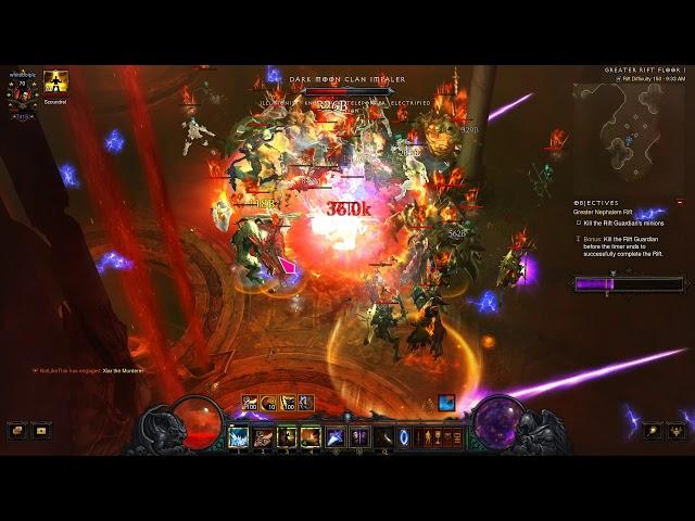 [Diablo 3] PTR 2.7.0 GR 150 Wizard Firebird Mirror Images 8:24 solo r3