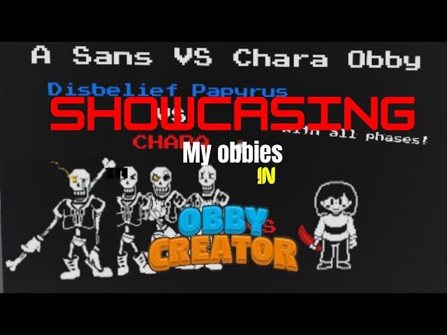 Showcasing my obbies in Roblox Obby Creator