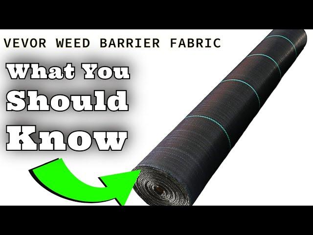 VEVOR Weed Barrier Fabric, Heavy Duty 4x100FT 5.8oz Woven Landscape Fabric, Garden Fabric Weed