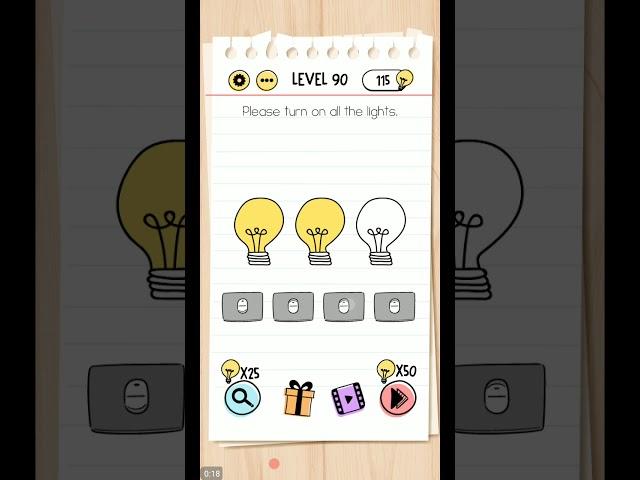 BRAIN TEST TRICKY PUZZLE LEVEL 90 SOLVED