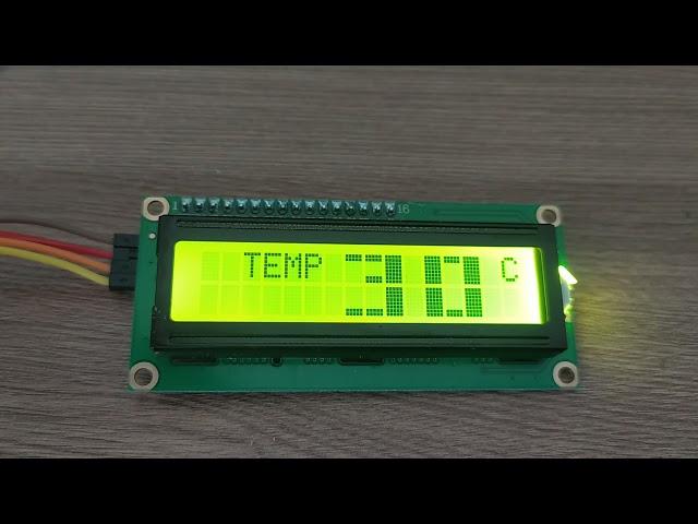 FL PROG & Arduino,часы на LCD 1602 температура, влажность крупным шрифтом.