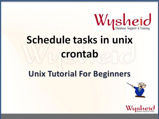 Scheduling tasks in Linux using crontab | scheduling jobs via cron job and at  in unix | Unix Videos