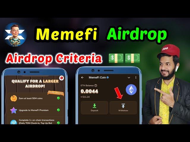 Memefi Airdrop Criteria  | Memefi Sui Ton wallet new update | Memefi campaign complete eligible