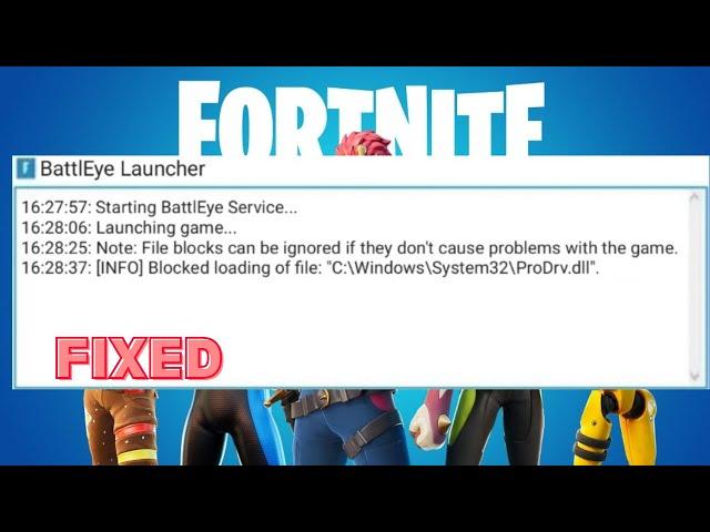 FIX FORTNITE GAMES LAUNCHER BLOCKED LOADING FILE ERROR || BATTLE LAUNCHER ERROR WINDOWS