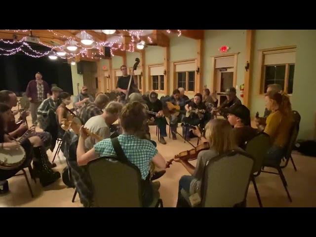 Jamming at the 2022 Handmade Music School Old Time Together in Floyd VA