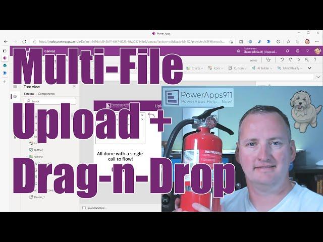 Power Apps Upload Multiple Files AND Drag and Drop Files