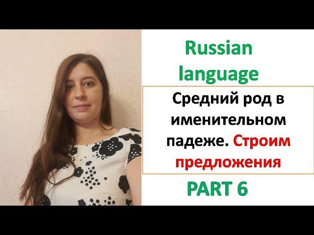 Именительный падеж. Притяжательное местоимение+прилагательное+существительное в СРЕДНЕМ РОДЕ.