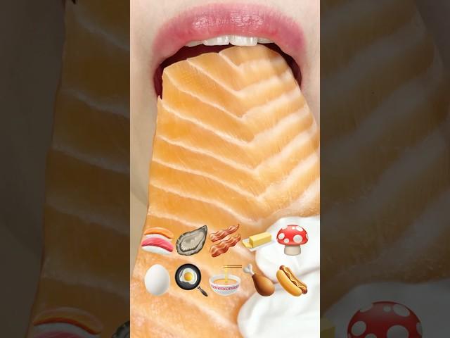 ASMR EMOJI FOOD  이모지 먹방 (sped up)