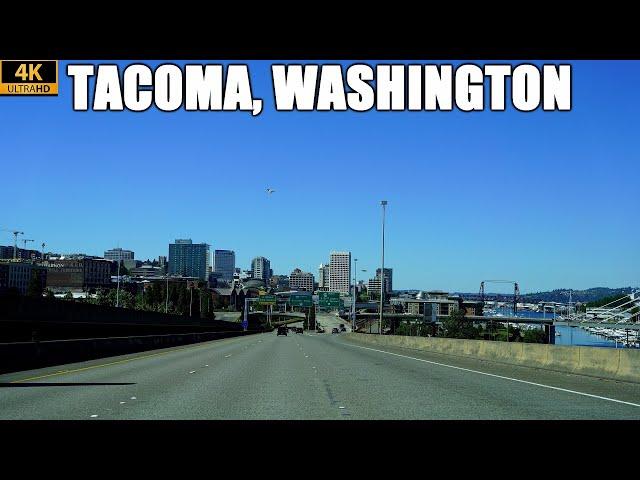 Tacoma, Washington Freeway & Street Tour: I-5, I-705, WA-509, & WA-16