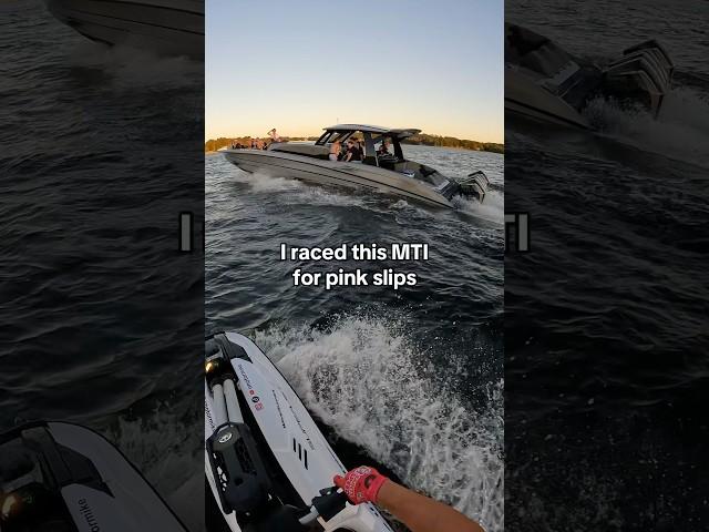 Jetski races an MTI #jetski #boating #race #racing #racer #boatlife #yamaha #pov #4stroke #moto