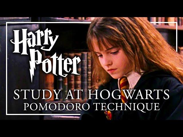 STUDY AT HOGWARTS - Pomodoro | ASMR + Music Breaks | Study with me Harry Potter Peaceful Relaxing