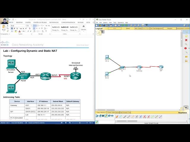 9.2.2.6 Lab - Configuring Dynamic and Static NAT