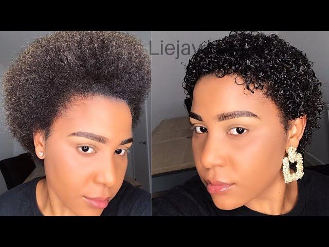 HOW TO GET CURLY HAIR IN UNDER 10 MINUTES, DRY TO WET USING @ECO GEL! NO COMB|Easy curls|LIEJAY