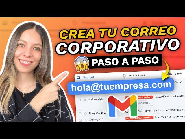 Como CREAR UN CORREO CORPORATIVO CON DOMINIO PROPIO en GMAIL 2024