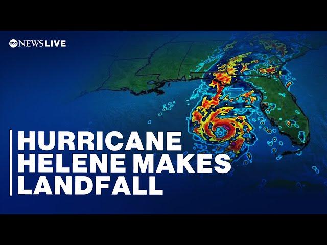 LIVE: Hurricane Helene makes landfall as category 4 storm