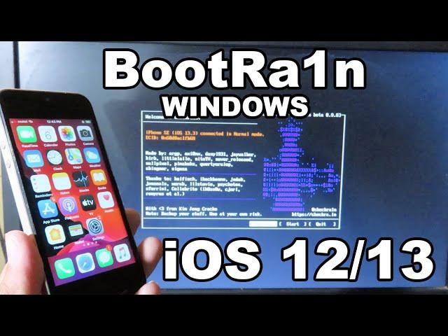 NEW BootRa1n Run CheckRa1n iOS 12/13 (Windows USER)