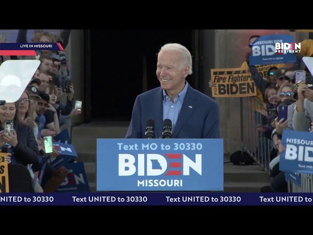 Joe Biden: "We can only re-elect Donald Trump"