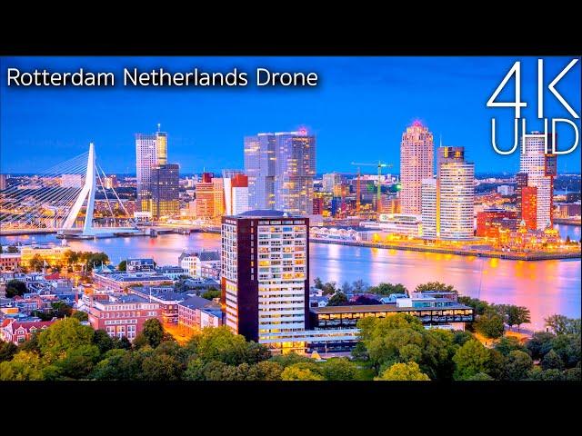 Rotterdam Netherlands in 4K UHD Drone