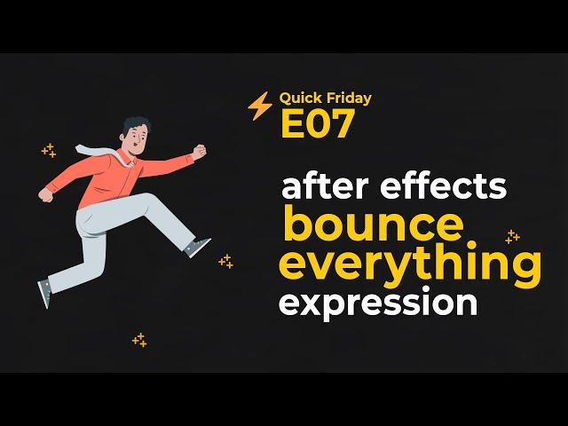 ️ Bounce Expression in After Effects - After Effects Quick Tips and Tricks - Quick Friday E07