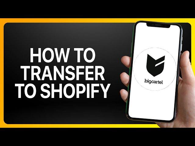 How To Transfer Big Cartel To Shopify Tutorial