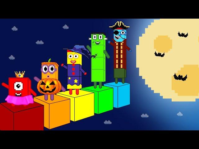 Pattern Palace | The Giant Numberblocks Mix Level Up | Numberblocks spooky time  | Game Animation