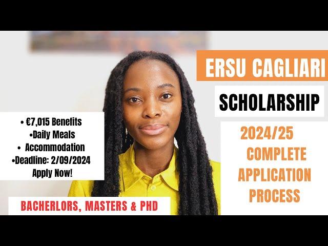 ERSU CAGLIARI 2024/25 COMPLETE CALL AND APPLICATION PROCESS GUIDE | SCHOLARSHIPS IN ITALY