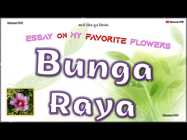 Bunga Raya Flower | Essay On Bunga Raya Flower | My Favorite Flower Bunga Raya | Bunga Raya Benefits