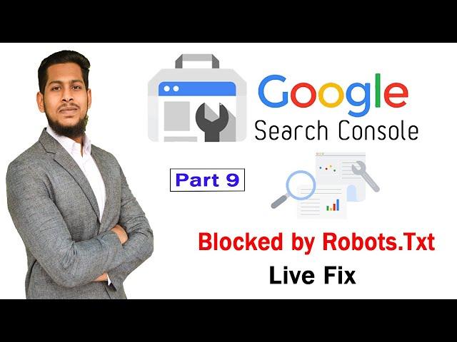 Blocked by robots txt Issue Live Fix | Google Search Console Series | Part 9