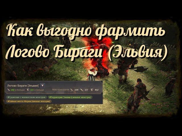 Black Desert / BD: Как правильно фармить Логово Бираги (Эльвия Серендия)