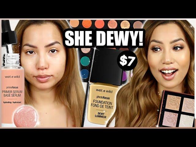 SOME NEW HITS! WET N' WILD DEWY PHOTOFOCUS FOUNDATION | WEAR TEST REVIEW