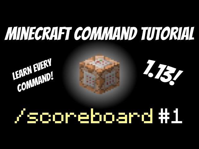 Minecraft 1.13 /scoreboard Command Tutorial #1 | dummy criteria | How to display Scoreboard Sidebar