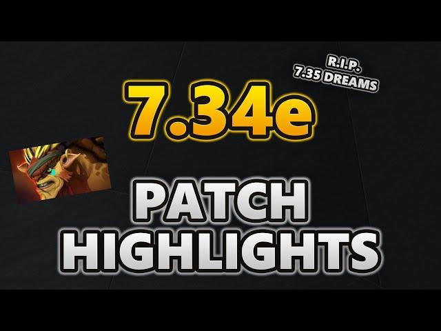 7.34e Dota 2 Patch Analysis