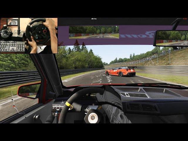 Alfa Romeo 155 Ti V6 Nordschleife Trackday - Assetto Corsa (Logitech g29) gameplay