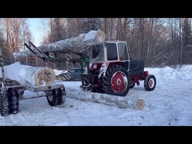 ЮМЗ в лесу погрузка